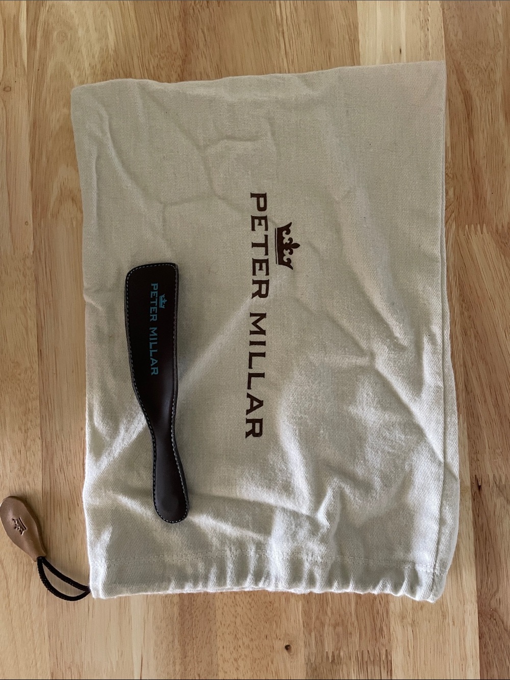 Peter Millar Shoe bag and horn